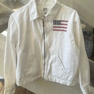 Vintage Ralph Lauren vibe flag embroidered jacket L